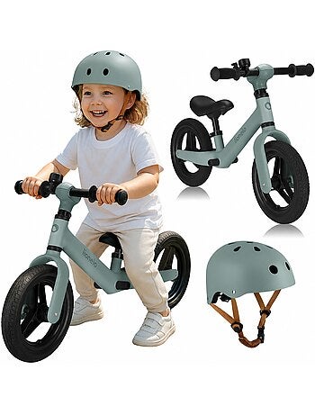 Bicicleta de equilibrio LIONELO Toni con casco - A partir de 18 meses - Bicicleta para bebé - Ligera