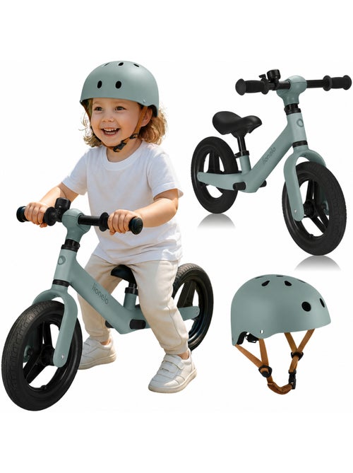 Bicicleta de equilibrio LIONELO Toni con casco - A partir de 18 meses - Bicicleta para bebé - Ligera - Kiabi Bicicleta de equilibrio LIONELO Toni con casco - A partir de 18 meses - Bicicleta para bebé - Ligera - Kiabi