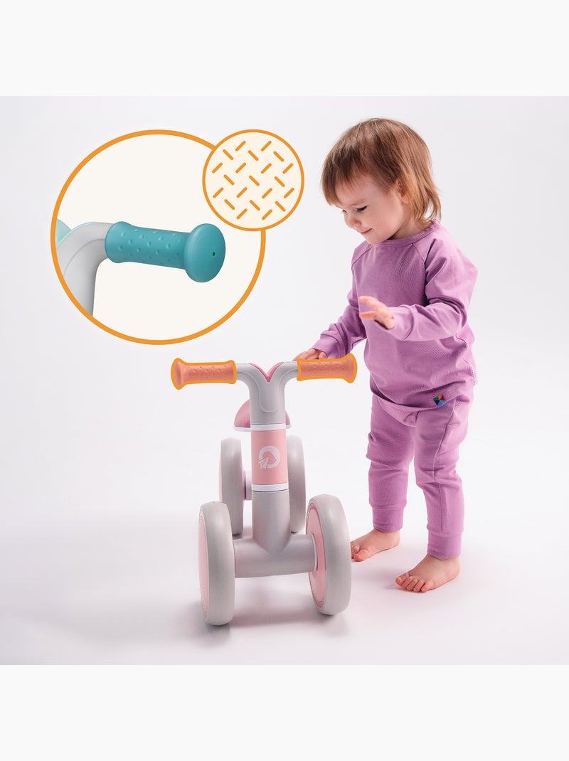 Bicicleta de equilibrio LIONELO Villy - Bicicleta infantil - 4 ruedas - Suspensión delantera - Asien Azul turquesa - Kiabi