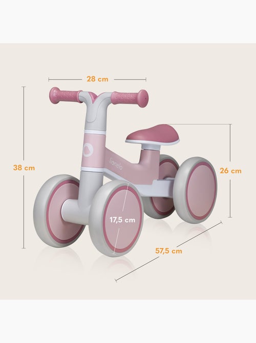 Bicicleta de equilibrio LIONELO Villy - Bicicleta infantil - 4 ruedas - Suspensión delantera - Asien - Kiabi