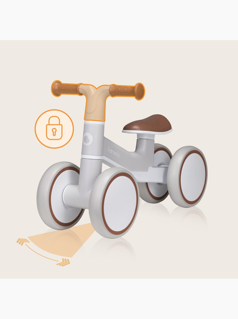 Bicicleta de equilibrio LIONELO Villy - Bicicleta infantil - 4 ruedas - Suspensión delantera - Asien Gris marrón - Kiabi