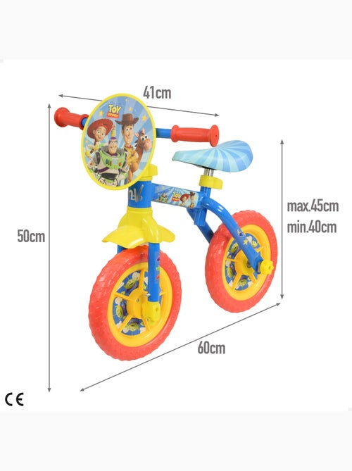 Bicicleta evolutiva 10" 60x41x50 cm + 2 años toy story - Kiabi