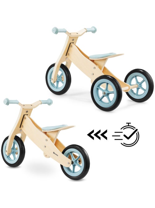 Bicicleta evolutiva 2 en 1 percy de madera sin pedales triciclo y equilibrio - Kiabi Bicicleta evolutiva 2 en 1 percy de madera sin pedales triciclo y equilibrio - Kiabi