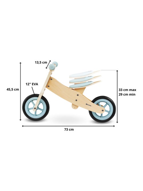 Bicicleta evolutiva 2 en 1 percy de madera sin pedales triciclo y equilibrio - Kiabi Bicicleta evolutiva 2 en 1 percy de madera sin pedales triciclo y equilibrio - Kiabi