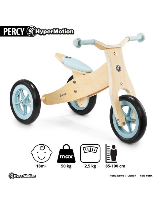 Bicicleta evolutiva 2 en 1 percy de madera sin pedales triciclo y equilibrio - Kiabi Bicicleta evolutiva 2 en 1 percy de madera sin pedales triciclo y equilibrio - Kiabi