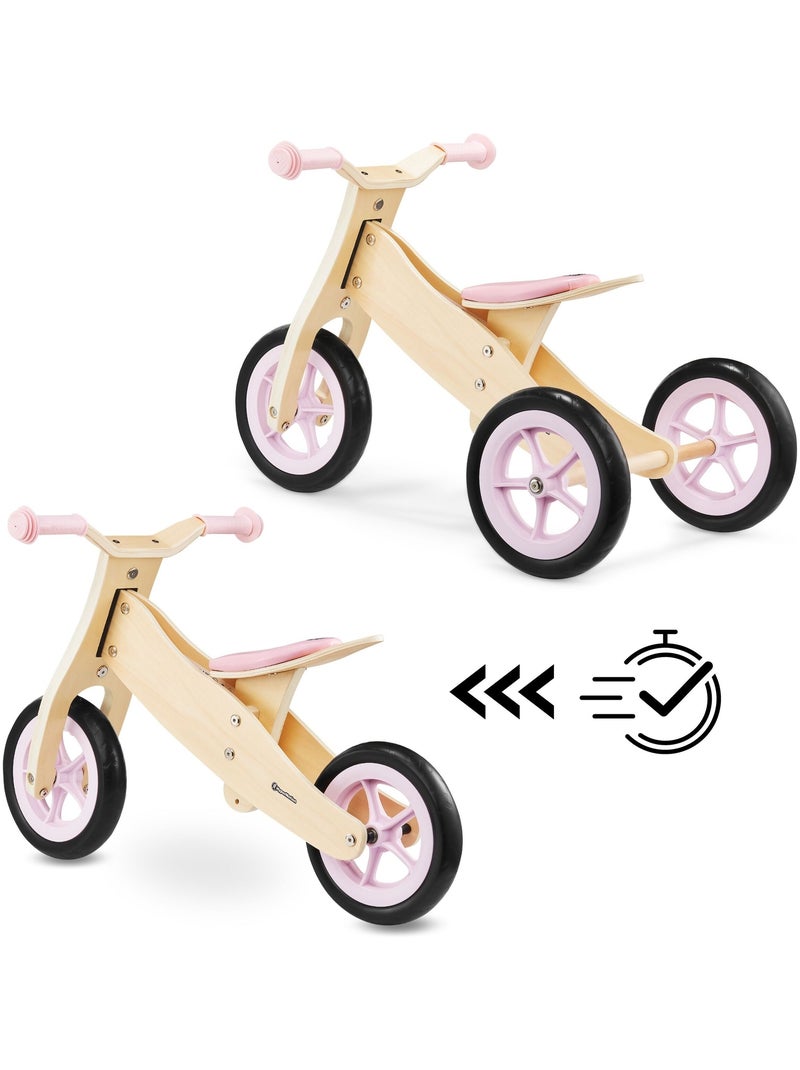 Bicicleta evolutiva 2 en 1 percy madera sin pedales triciclo y bici de equilibrio N/D - Kiabi
