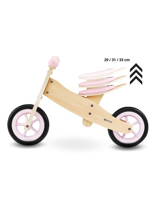 Bicicleta evolutiva 2 en 1 percy madera sin pedales triciclo y bici de equilibrio - Kiabi Bicicleta evolutiva 2 en 1 percy madera sin pedales triciclo y bici de equilibrio - Kiabi