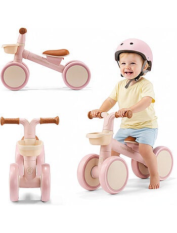 Bicicleta sin pedales infantil de 4 ruedas con cesta TOBI MINI HyperMotion