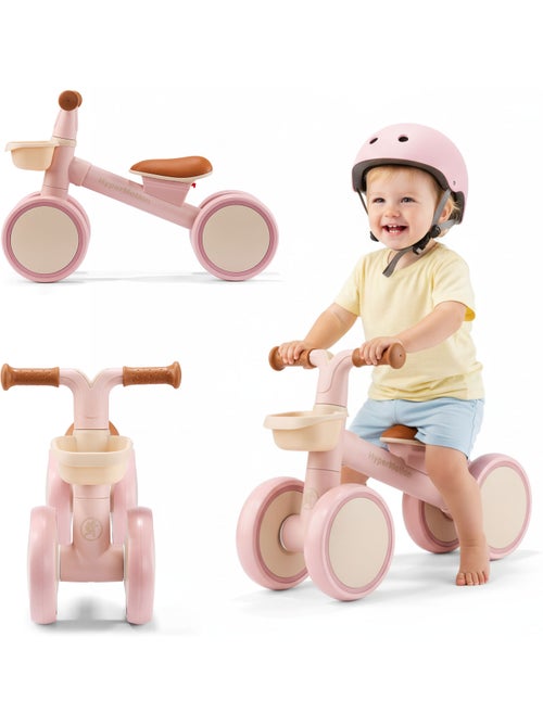 Bicicleta sin pedales infantil de 4 ruedas con cesta TOBI MINI HyperMotion - Kiabi Bicicleta sin pedales infantil de 4 ruedas con cesta TOBI MINI HyperMotion - Kiabi