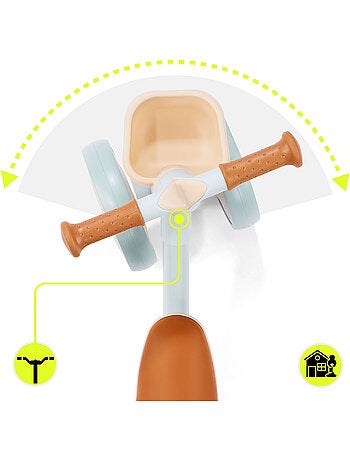 Bicicleta sin pedales infantil de 4 ruedas con cesta TOBI MINI HyperMotion