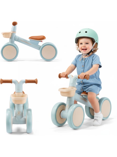 Bicicleta sin pedales infantil de 4 ruedas TOBI MINI HyperMotion con cesta - Kiabi Bicicleta sin pedales infantil de 4 ruedas TOBI MINI HyperMotion con cesta - Kiabi