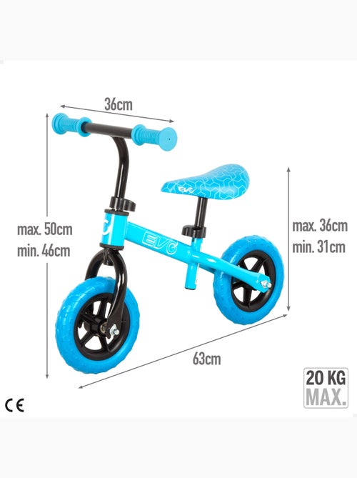 Bicicleta sin pedales regulable en altura máx. 20 kg evo - Kiabi