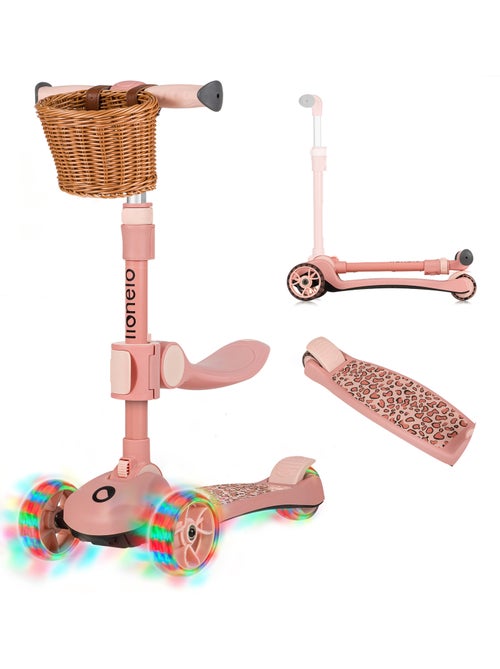 Bicicleta/patinete de equilibrio LIONELO Franky - Ruedas iluminadas - Hasta 50 kg - Cesta - Kiabi