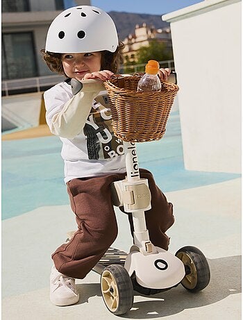 Bicicleta/patinete de equilibrio LIONELO Franky y casco - Ruedas iluminadas - Hasta 50 kg - Cesta