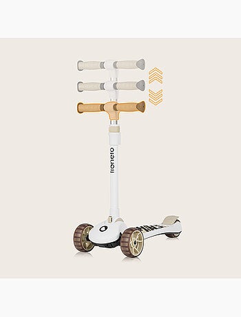 Bicicleta/patinete de equilibrio LIONELO Franky y casco - Ruedas iluminadas - Hasta 50 kg - Cesta