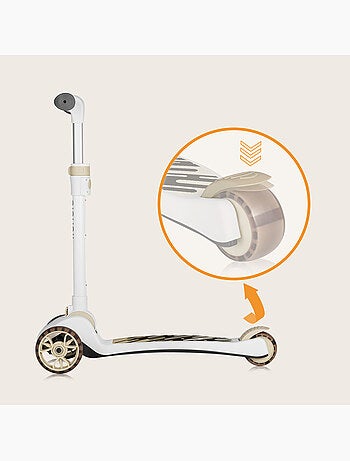 Bicicleta/patinete de equilibrio LIONELO Franky y casco - Ruedas iluminadas - Hasta 50 kg - Cesta