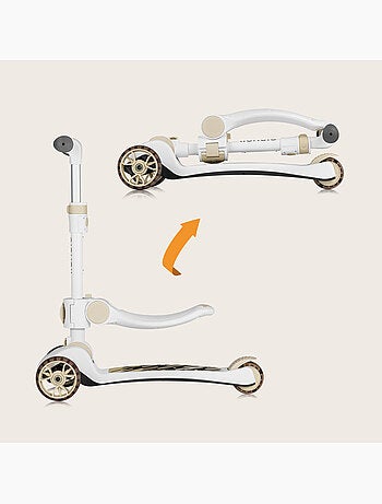 Bicicleta/patinete de equilibrio LIONELO Franky y casco - Ruedas iluminadas - Hasta 50 kg - Cesta
