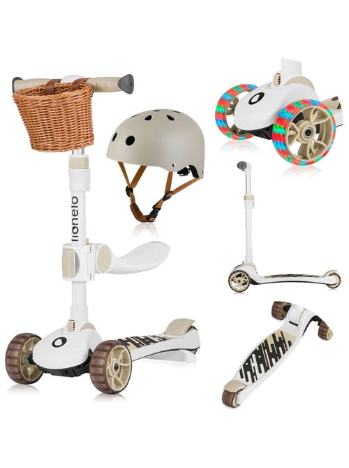 Bicicleta/patinete de equilibrio LIONELO Franky y casco - Ruedas iluminadas - Hasta 50 kg - Cesta - Kiabi Bicicleta/patinete de equilibrio LIONELO Franky y casco - Ruedas iluminadas - Hasta 50 kg - Cesta - Kiabi