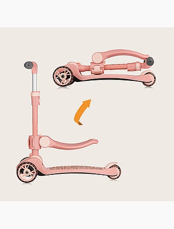 Bicicleta/patinete de equilibrio LIONELO Franky y casco - Ruedas iluminadas - Hasta 50 kg - Cesta