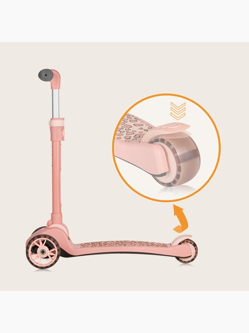 Bicicleta/patinete de equilibrio LIONELO Franky y casco - Ruedas iluminadas - Hasta 50 kg - Cesta - Kiabi