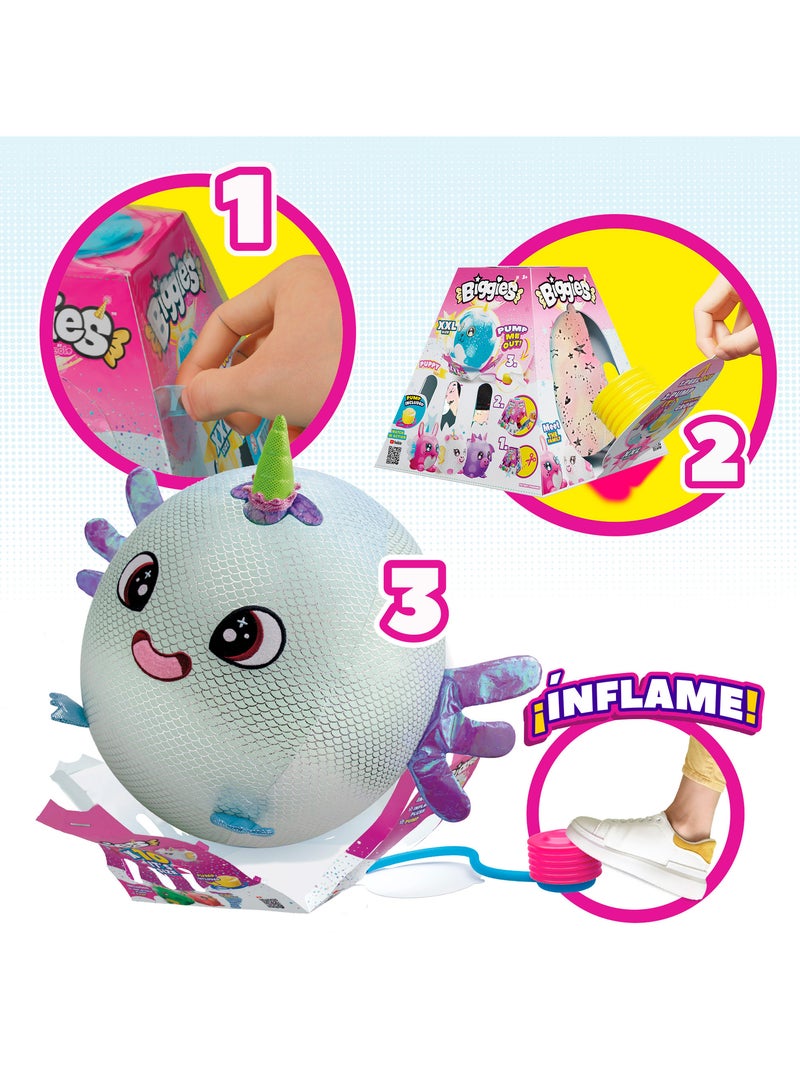Biggies peluche hinchable xxl ajolote brillante Gris - Kiabi