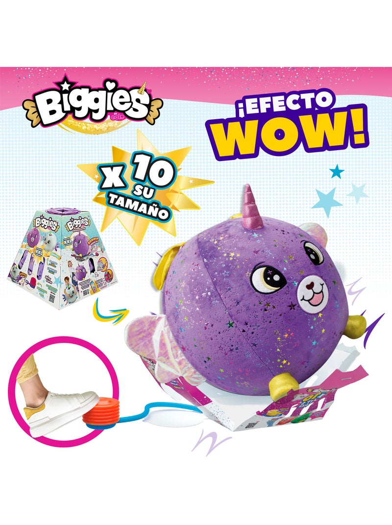 Biggies peluche hinchable xxl perro brillante Malva lila - Kiabi