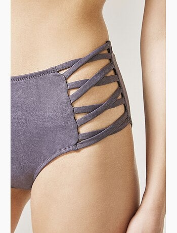 Biker heat braguita de bikini de tiro alto penti