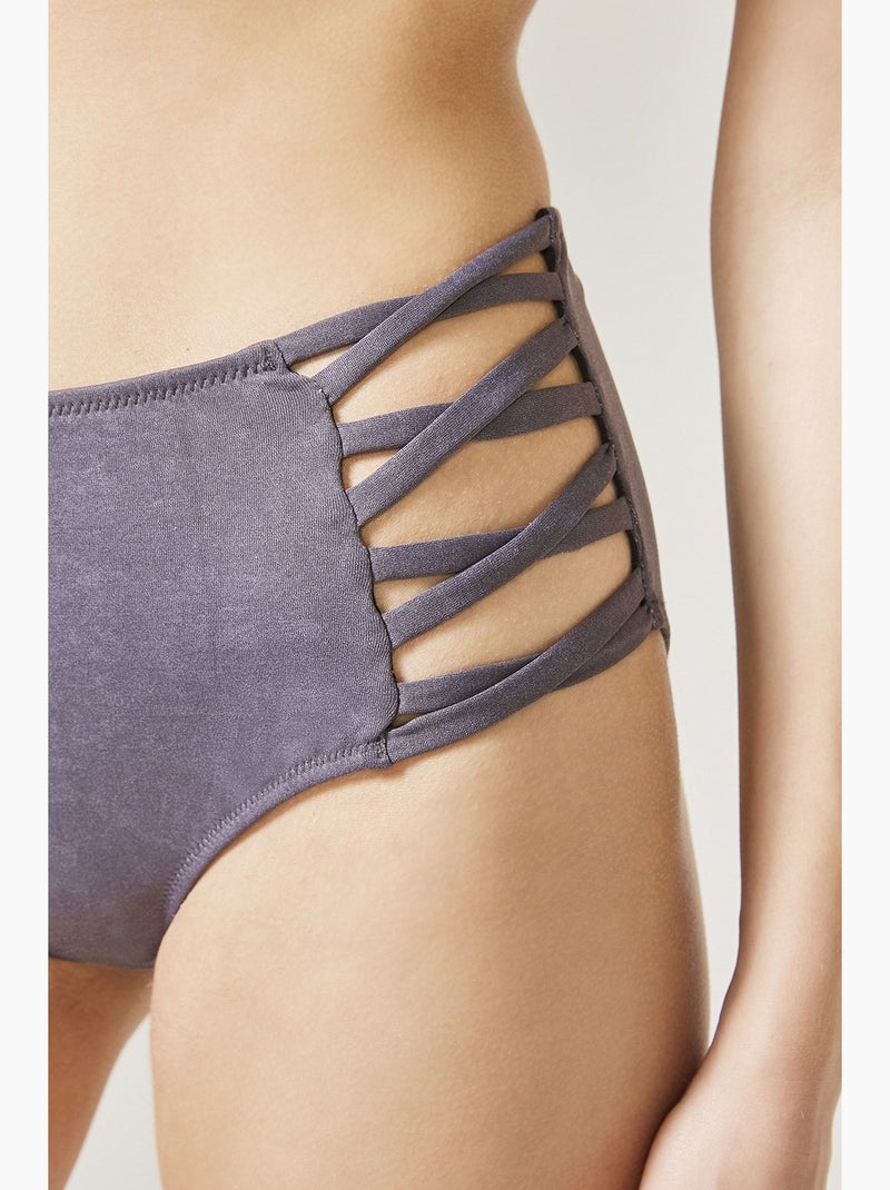 Biker heat braguita de bikini de tiro alto penti Malva - Kiabi