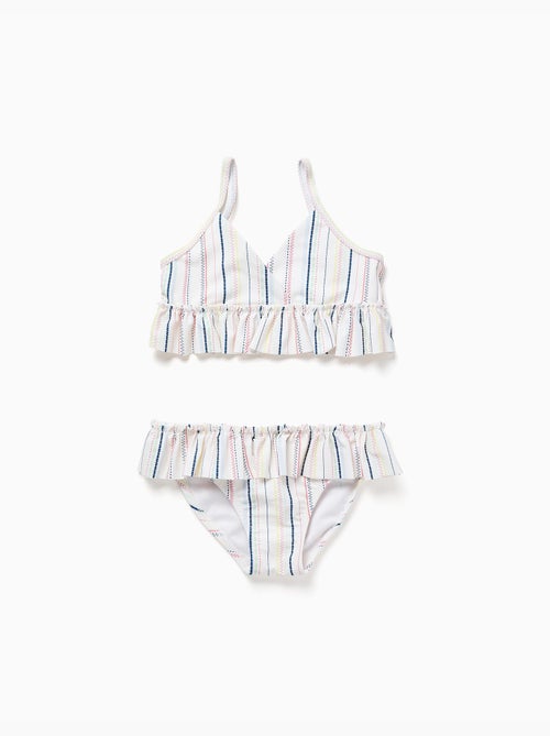 Bikini a rayas étnicas y volantes B&S - Kiabi Bikini a rayas étnicas y volantes B&S - Kiabi