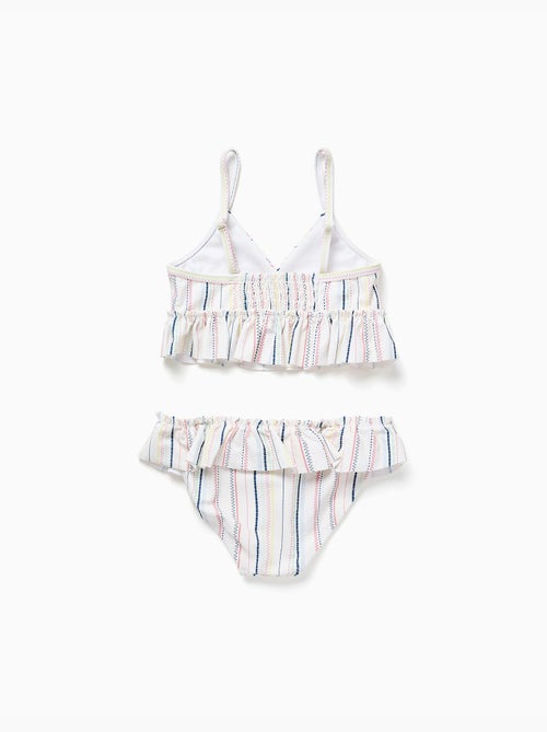 Bikini a rayas étnicas y volantes B&S - Kiabi Bikini a rayas étnicas y volantes B&S - Kiabi