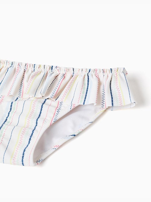 Bikini a rayas étnicas y volantes B&S - Kiabi Bikini a rayas étnicas y volantes B&S - Kiabi