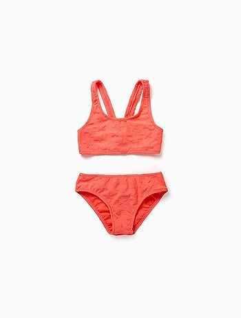 Bikini con motivo de estrellaa en bouclé