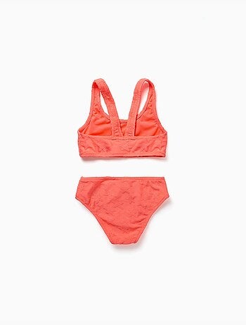 Bikini con motivo de estrellaa en bouclé