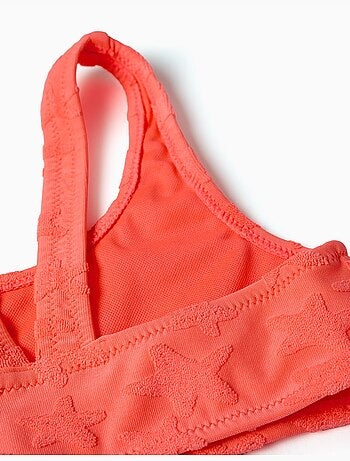 Bikini con motivo de estrellaa en bouclé