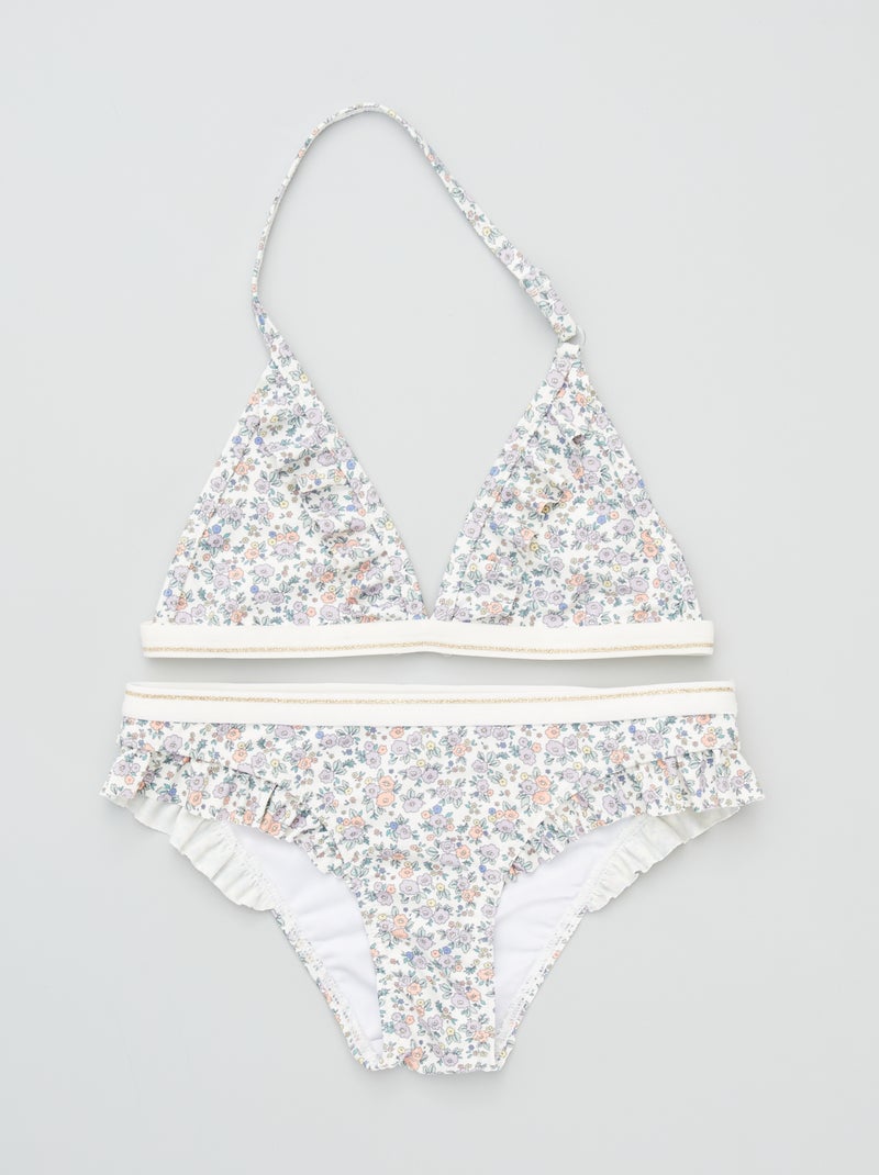 Bikini con 'motivo de frutas' BLANCO - Kiabi