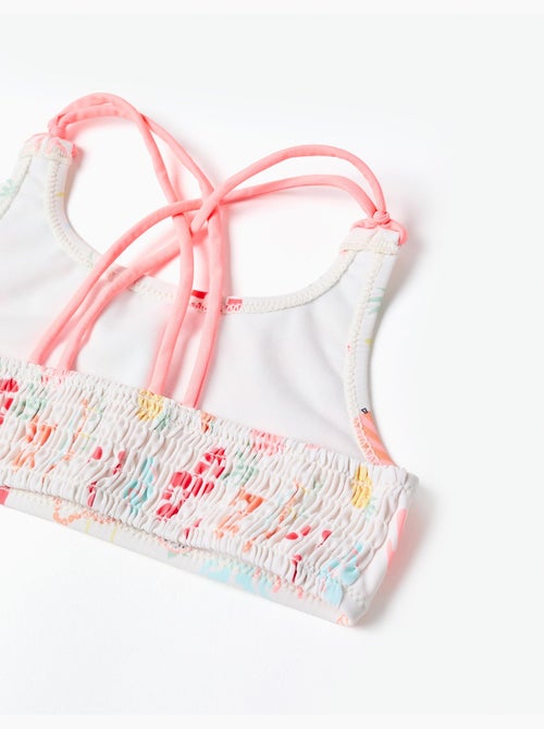 Bikini con motivo de playa y forro - Kiabi