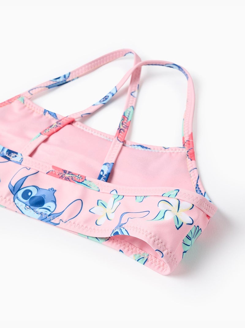 Bikini con motivo de Stitch y volantes Rosa claro - Kiabi