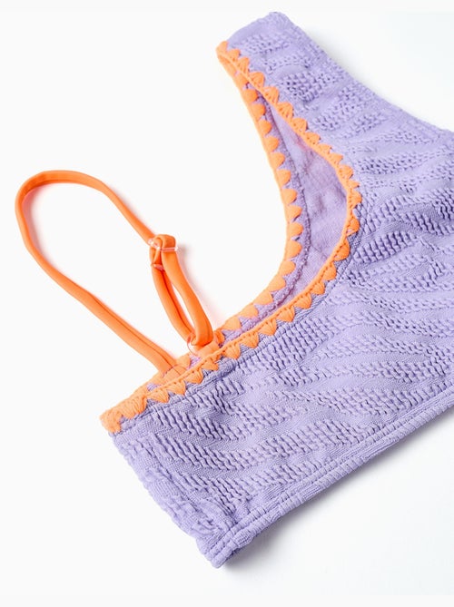 Bikini con volantes + coletero - Kiabi