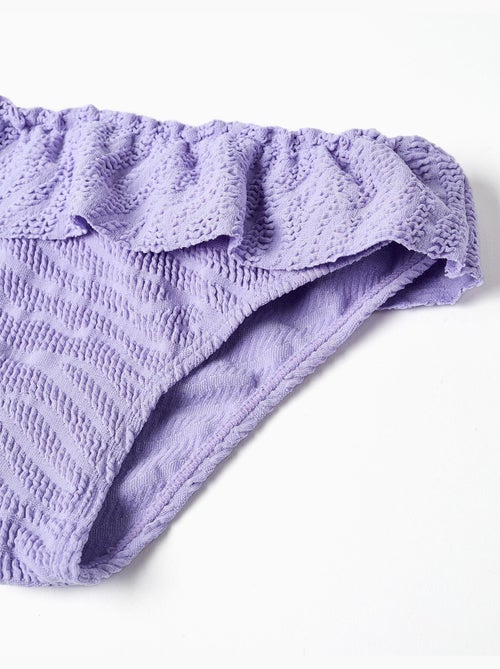 Bikini con volantes + coletero - Kiabi