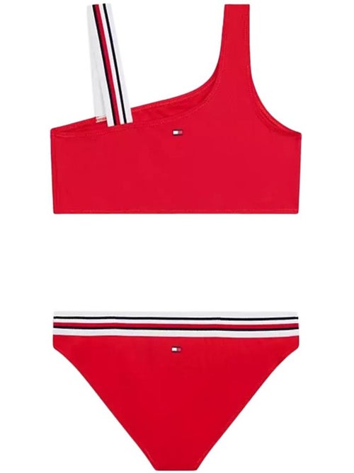 Bikini de niña tommy hilfiger de un hombro - Kiabi Bikini de niña tommy hilfiger de un hombro - Kiabi