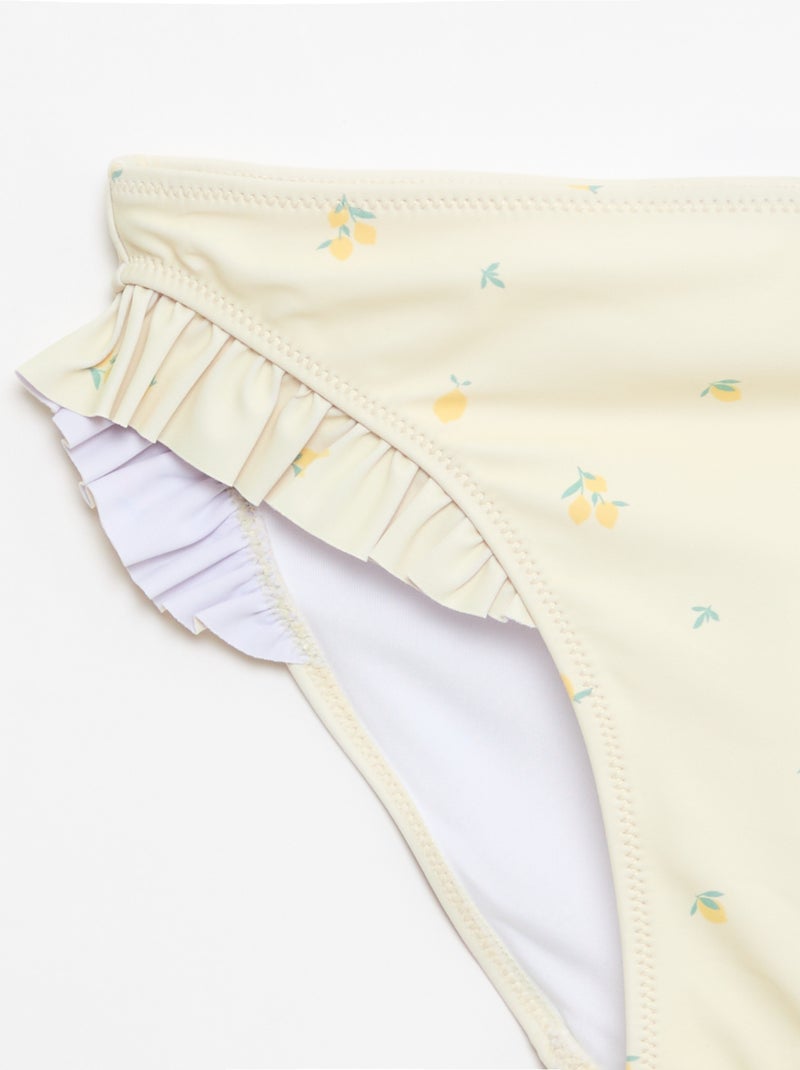 Bikini estampado - 2 piezas Amarillo - Kiabi