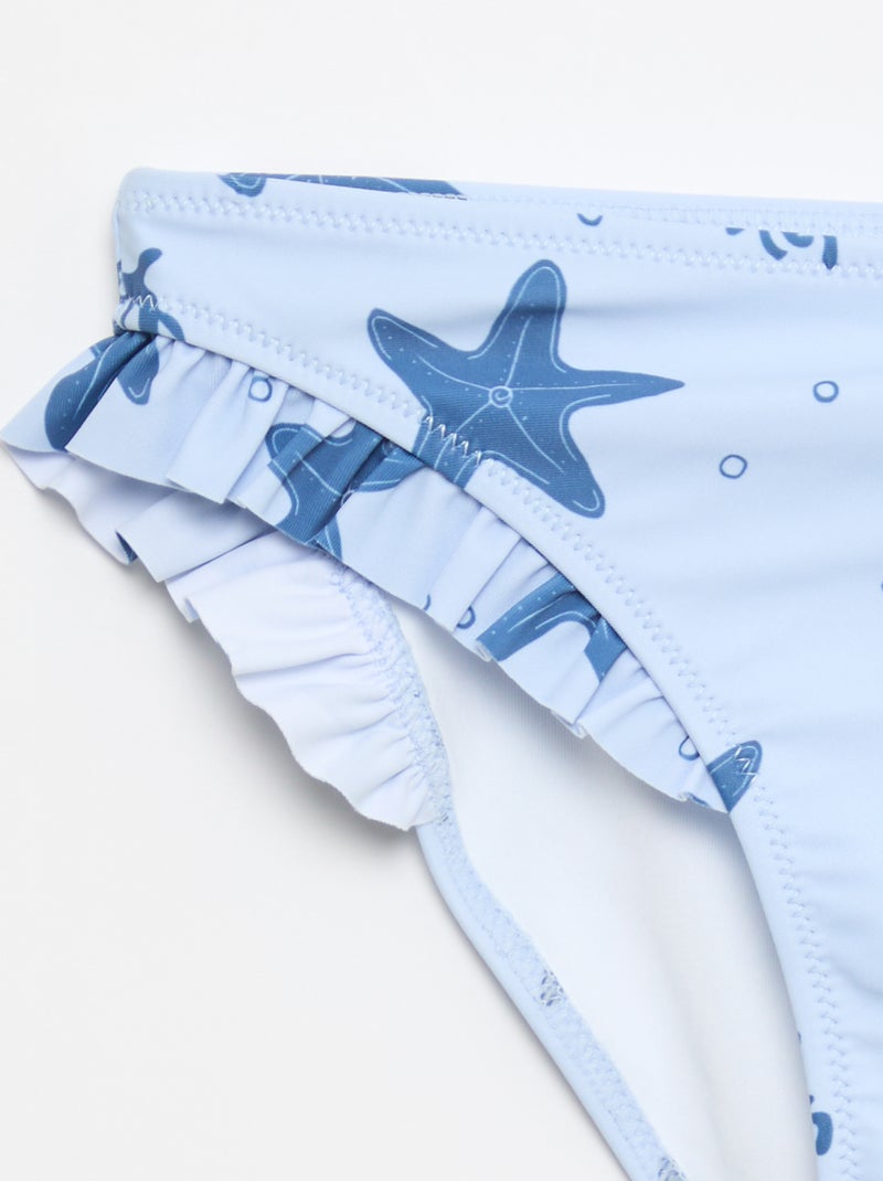 Bikini estampado - 2 piezas Azul - Kiabi