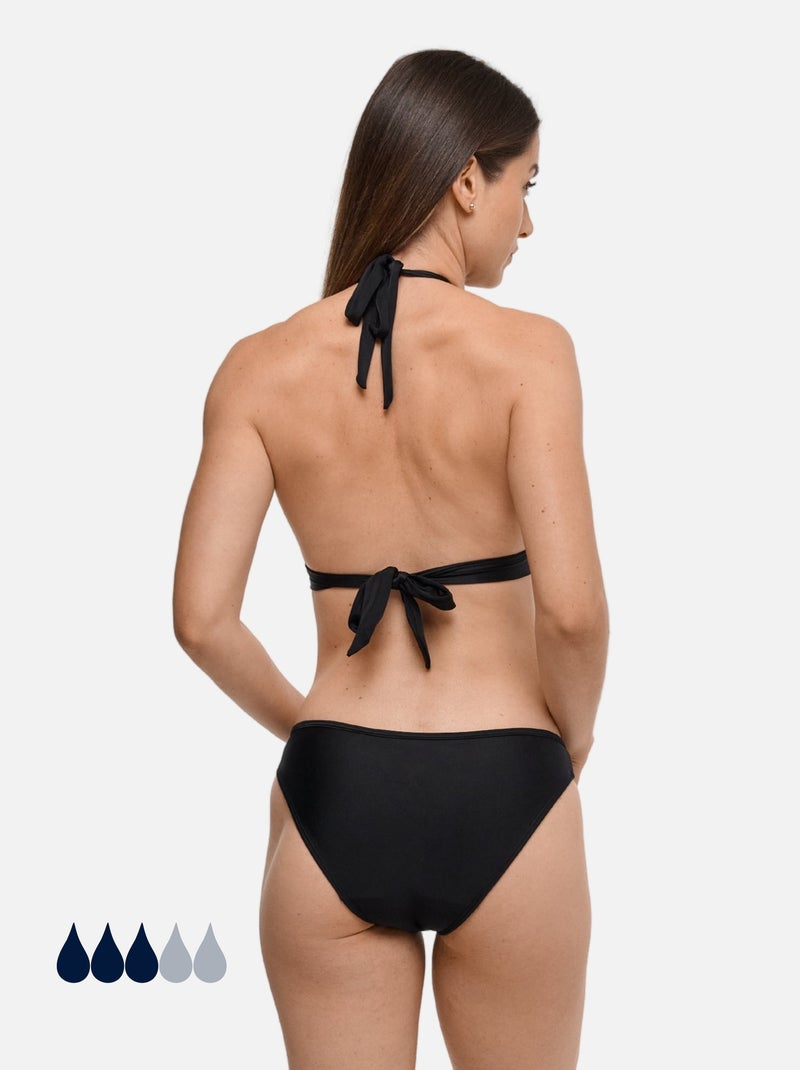 Bikini Menstrual - Mujer y Niña - Flujo Moderado - Eva Negro - Kiabi