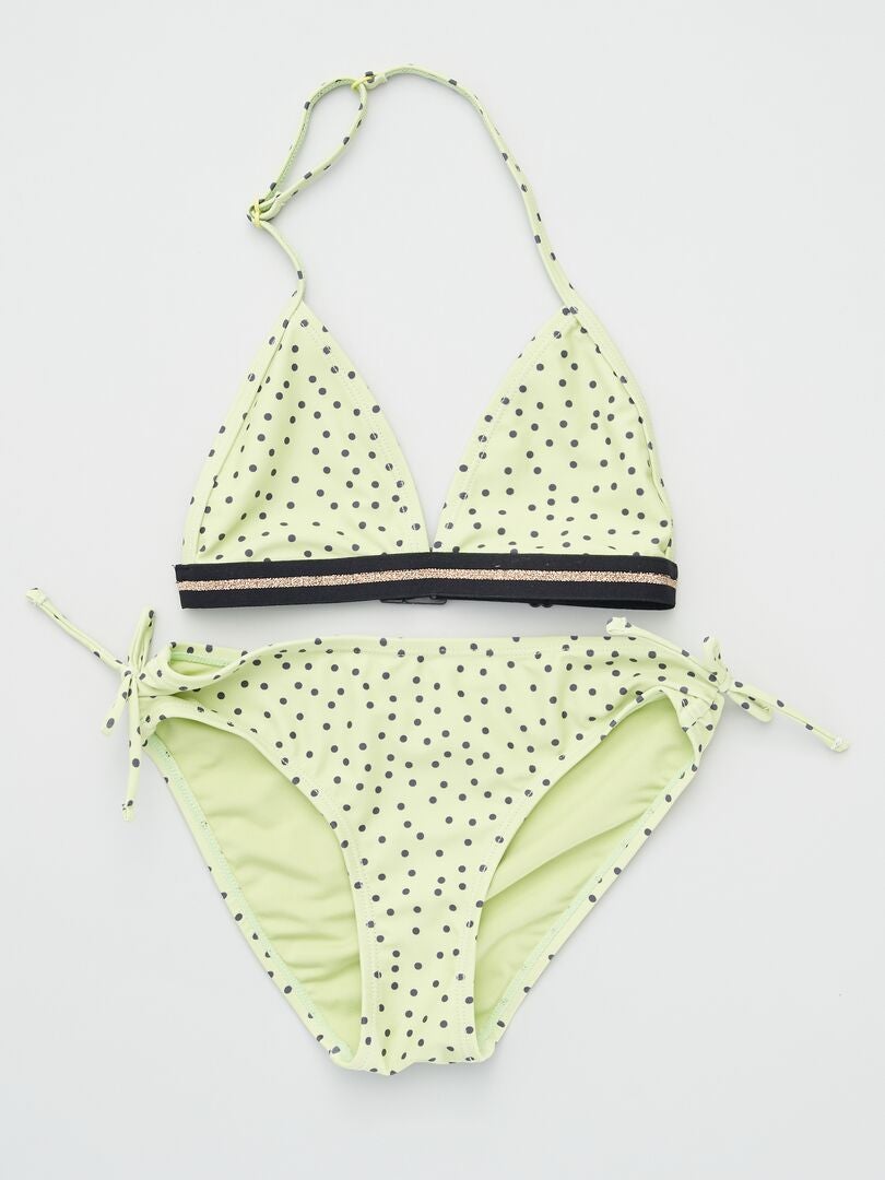 Bikini motivo lunares verde Kiabi 12.00€