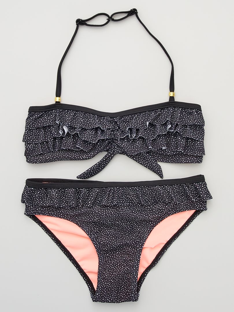 Bikini negro/blanco Kiabi 12.00€