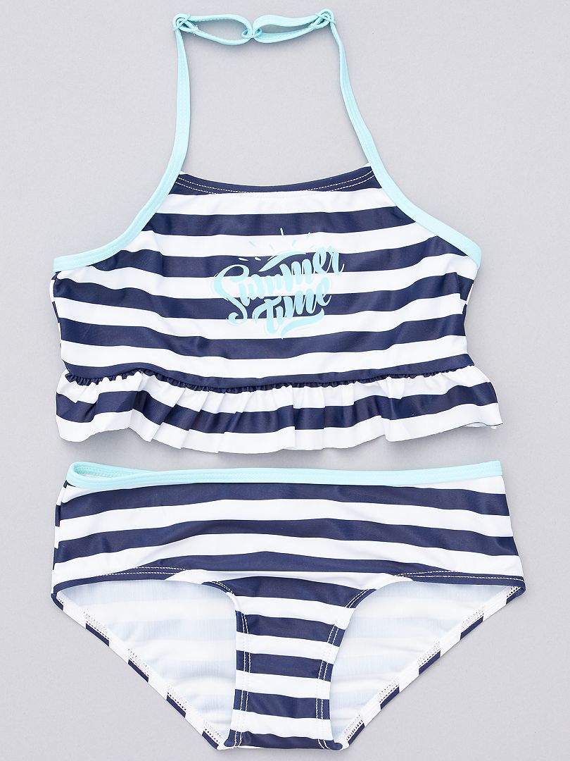 Bikini 'Summer time' azul/blanco Kiabi 12.00€