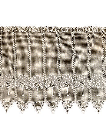 Biombo calado de macramé