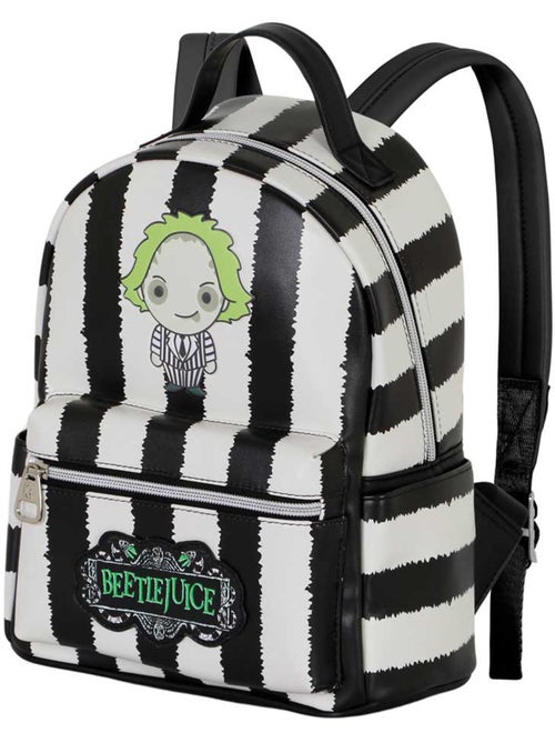 Bitelchús / Beetlejuice Stripes Mochila Heady, Blanco - Kiabi Bitelchús / Beetlejuice Stripes Mochila Heady, Blanco - Kiabi