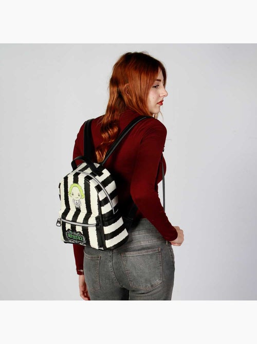 Bitelchús / Beetlejuice Stripes Mochila Heady, Blanco - Kiabi Bitelchús / Beetlejuice Stripes Mochila Heady, Blanco - Kiabi