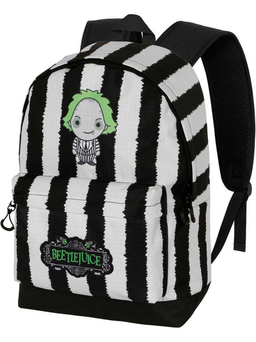 Bitelchús / Beetlejuice Stripes Mochila HS FAN 2.2, Blanco - Kiabi Bitelchús / Beetlejuice Stripes Mochila HS FAN 2.2, Blanco - Kiabi